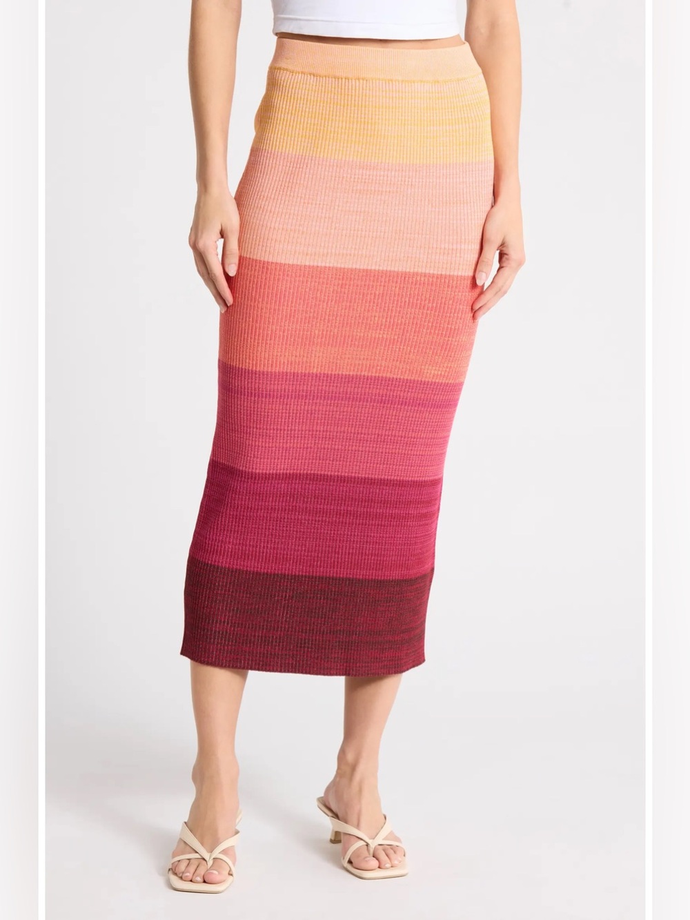 DR2 by Daniel Rainn Colorblock Sweater Skirt